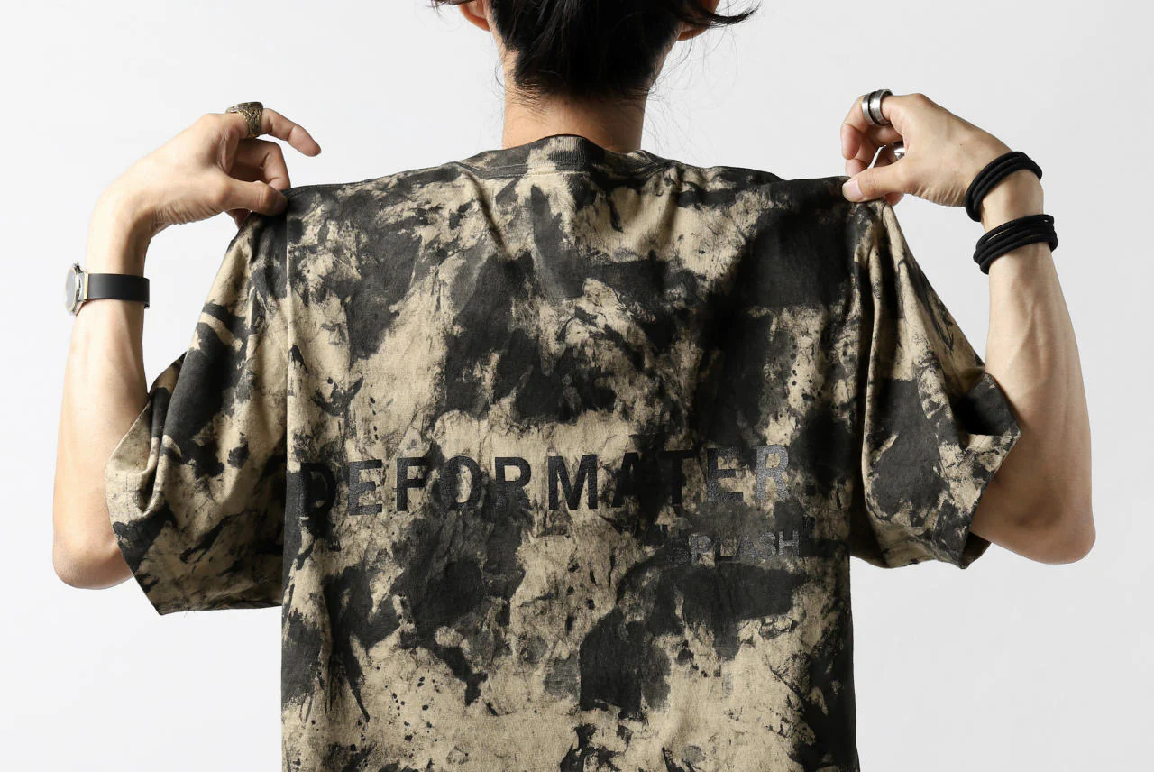 DEFORMATER.® "SPLASH" SIGNATURE T-SHIRT / MOTTLED DYE (SAND) - Image 37