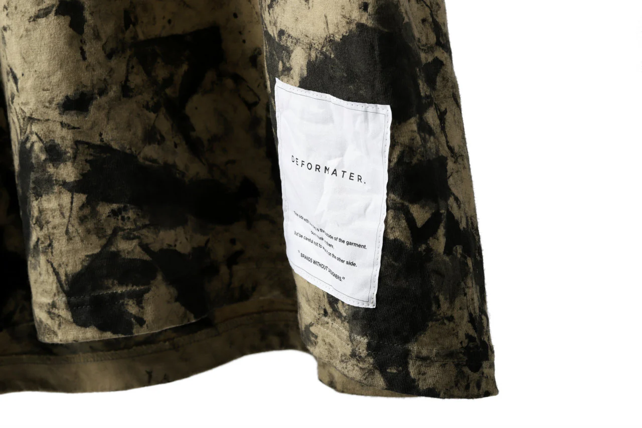 DEFORMATER.® "SPLASH" SIGNATURE T-SHIRT / MOTTLED DYE (SAND) - Image 41