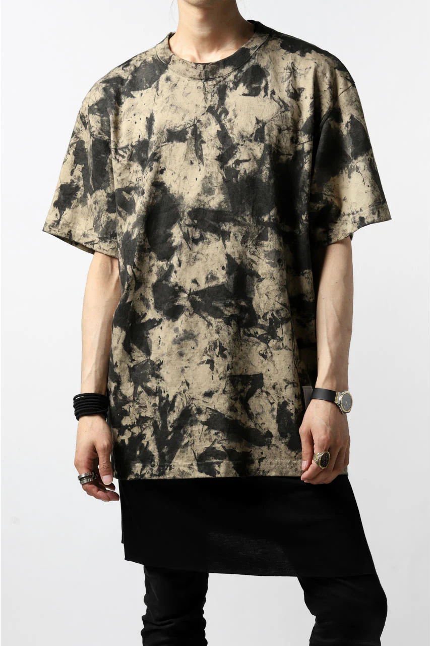 DEFORMATER.® "SPLASH" SIGNATURE T-SHIRT / MOTTLED DYE (SAND) - Image 5