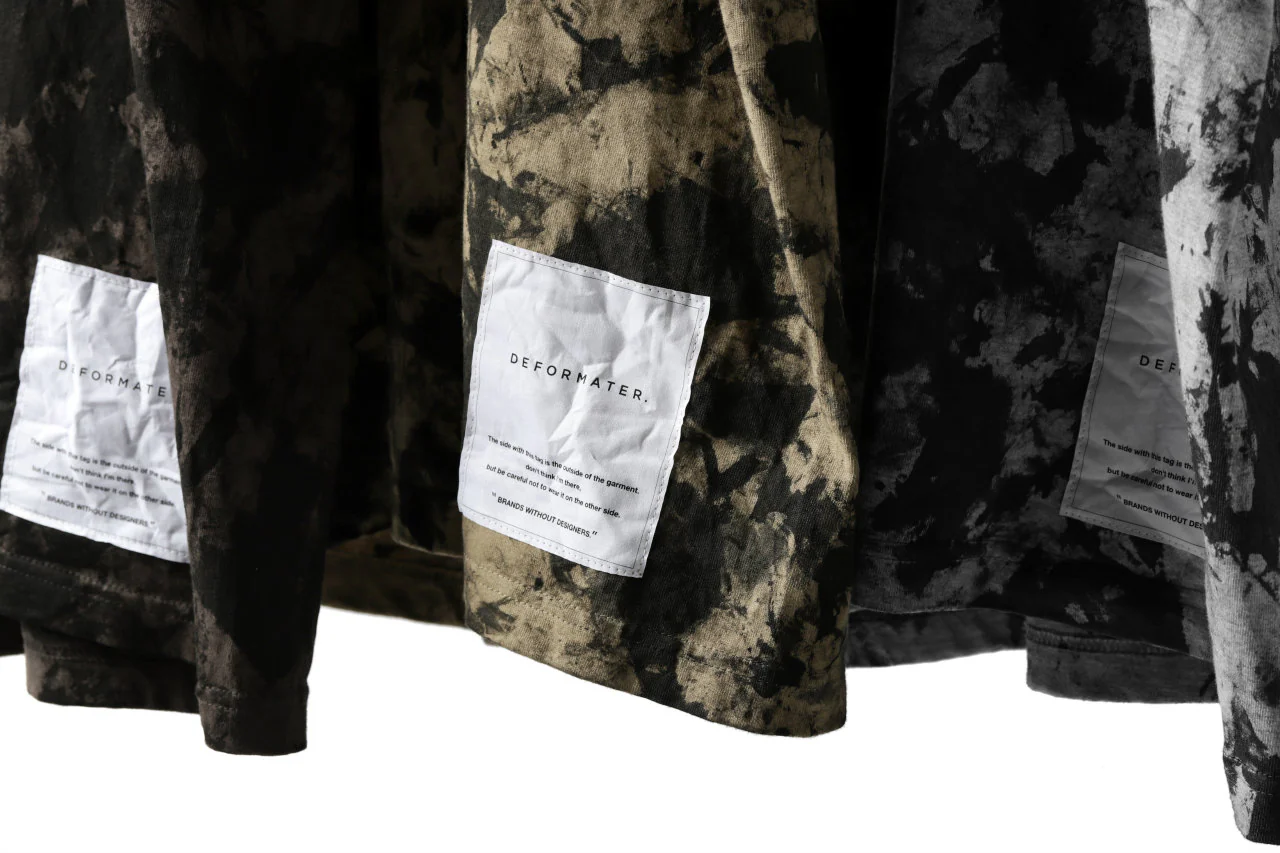 DEFORMATER.® "SPLASH" SIGNATURE T-SHIRT / MOTTLED DYE (SAND) - Image 51