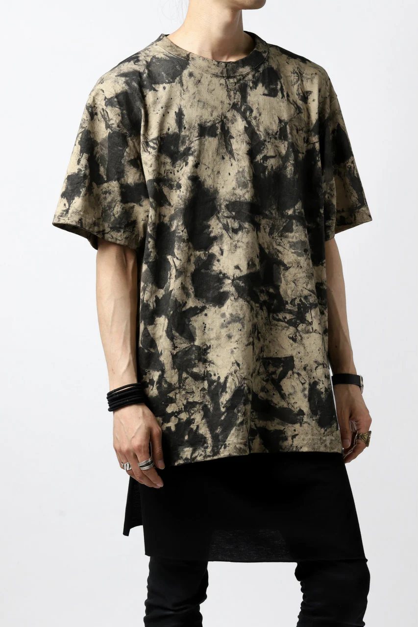 DEFORMATER.® "SPLASH" SIGNATURE T-SHIRT / MOTTLED DYE (SAND) - Image 7