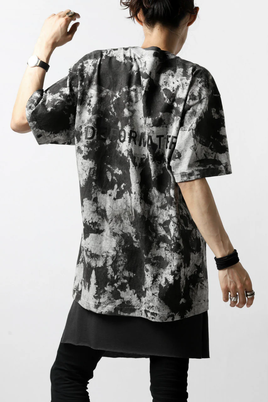 DEFORMATER.® "SPLASH" SIGNATURE T-SHIRT / MOTTLED DYING (MIX GREY) - Image 23