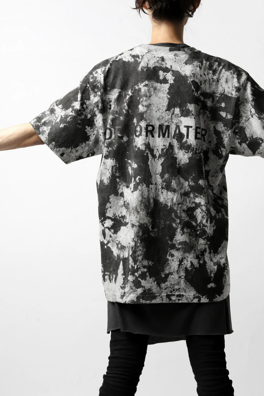 DEFORMATER.® "SPLASH" SIGNATURE T-SHIRT / MOTTLED DYING (MIX GREY) - Image 25