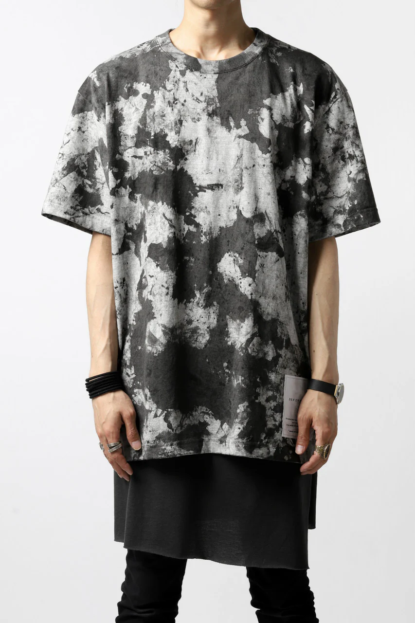DEFORMATER.® "SPLASH" SIGNATURE T-SHIRT / MOTTLED DYING (MIX GREY) - Image 26