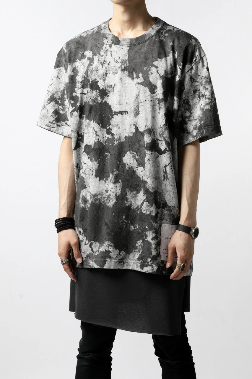 DEFORMATER.® "SPLASH" SIGNATURE T-SHIRT / MOTTLED DYING (MIX GREY) - Image 27