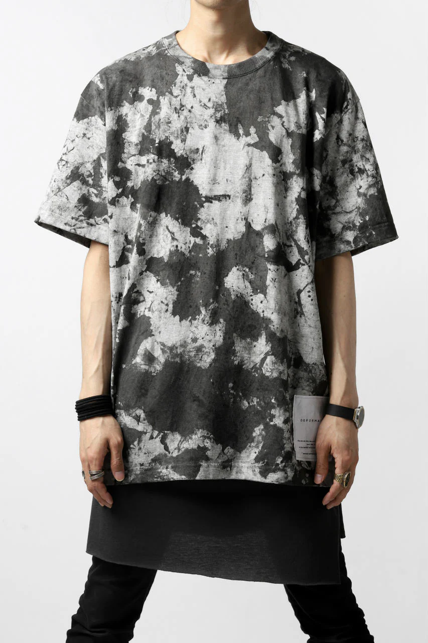 DEFORMATER.® "SPLASH" SIGNATURE T-SHIRT / MOTTLED DYING (MIX GREY) - Image 28