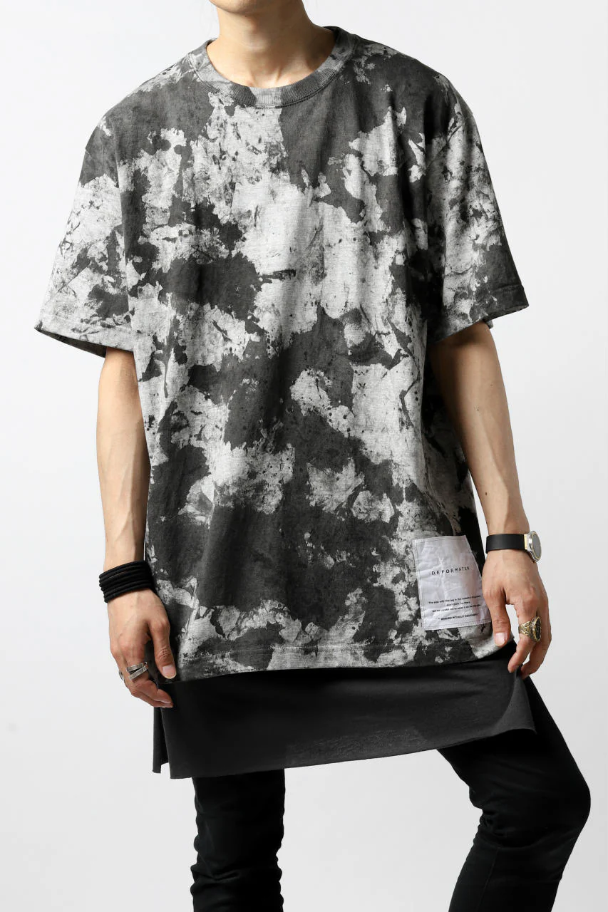 DEFORMATER.® "SPLASH" SIGNATURE T-SHIRT / MOTTLED DYING (MIX GREY) - Image 29