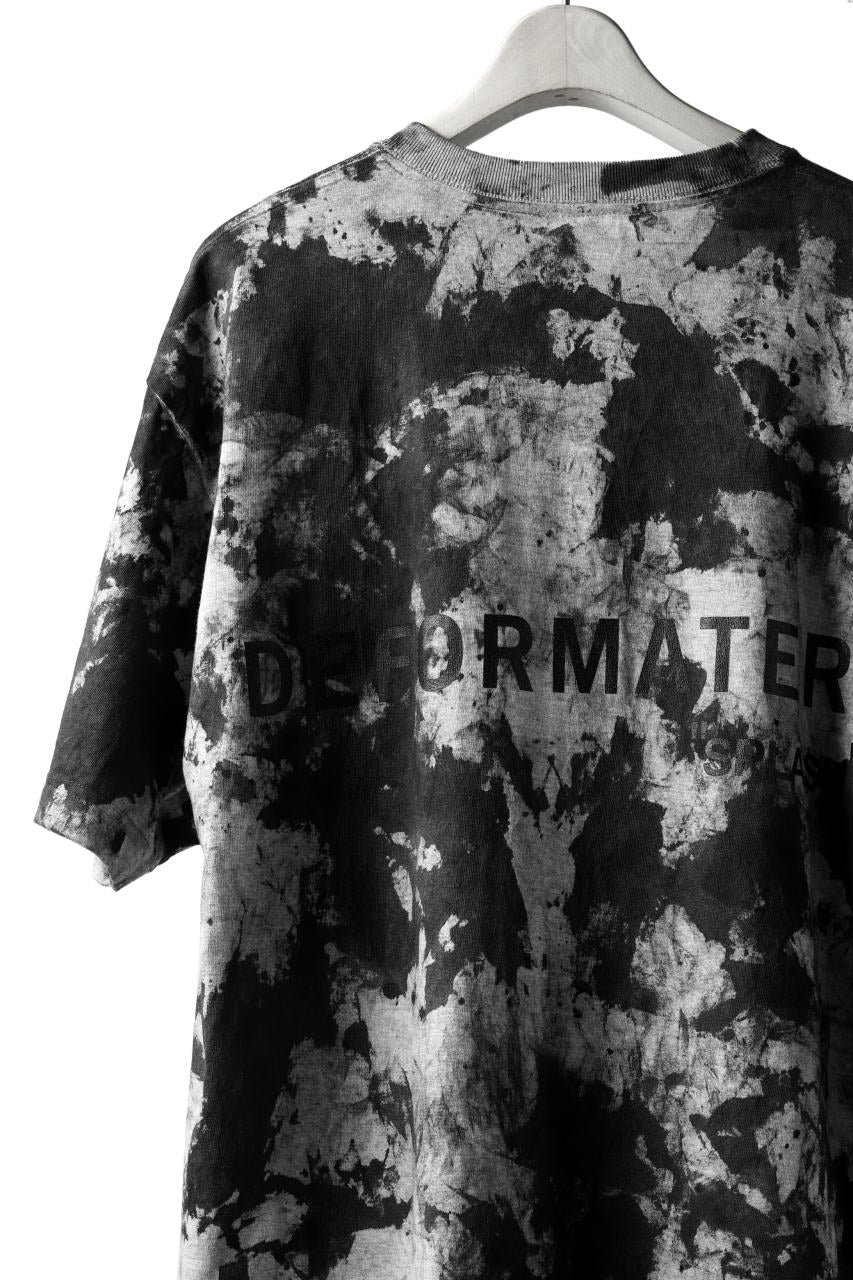 DEFORMATER.® "SPLASH" SIGNATURE T-SHIRT / MOTTLED DYING (MIX GREY) - Image 4