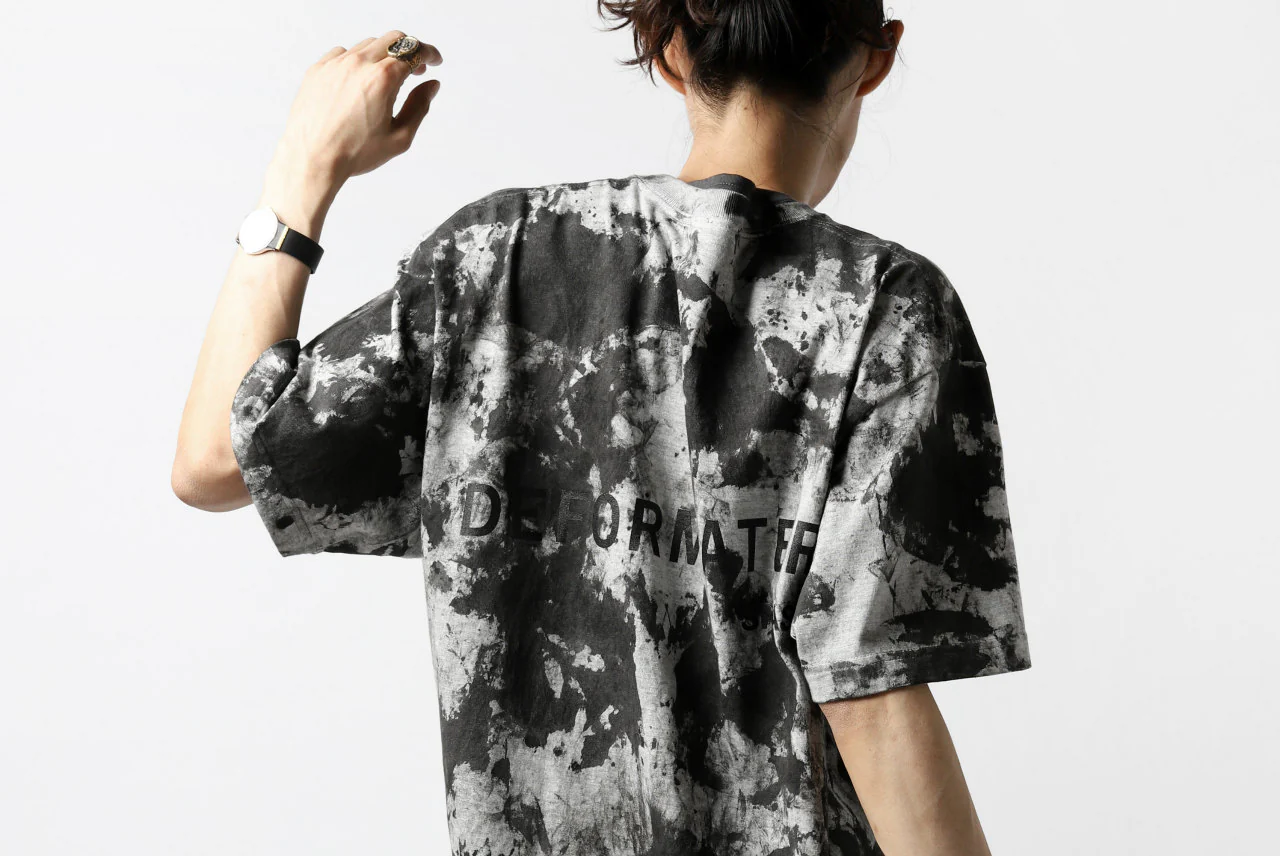 DEFORMATER.® "SPLASH" SIGNATURE T-SHIRT / MOTTLED DYING (MIX GREY) - Image 44