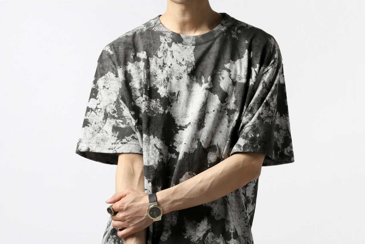 DEFORMATER.® "SPLASH" SIGNATURE T-SHIRT / MOTTLED DYING (MIX GREY) - Image 48