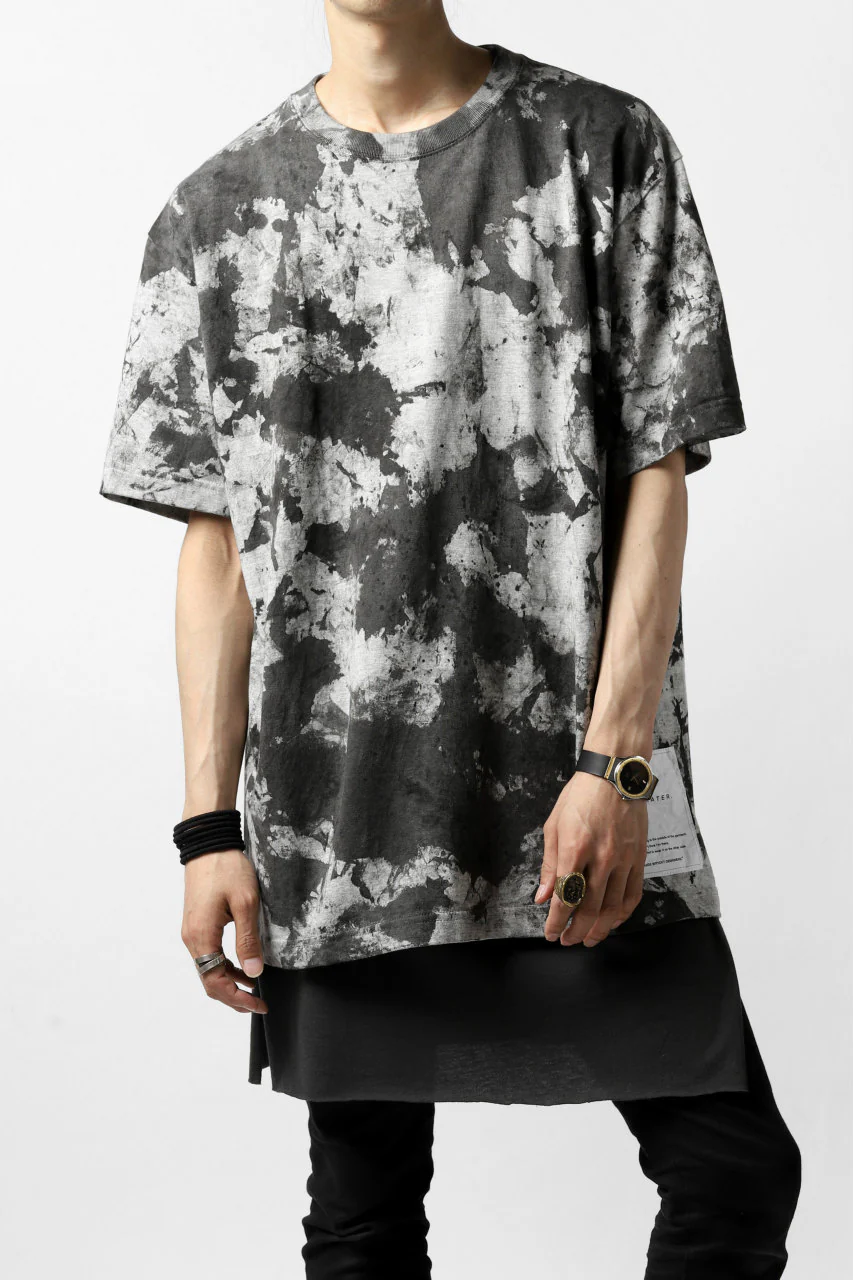 DEFORMATER.® "SPLASH" SIGNATURE T-SHIRT / MOTTLED DYING (MIX GREY) - Image 5