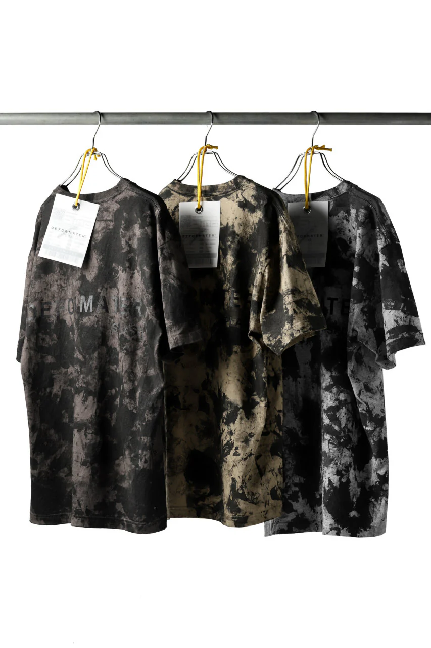 DEFORMATER.® "SPLASH" SIGNATURE T-SHIRT / MOTTLED DYING (MIX GREY) - Image 54