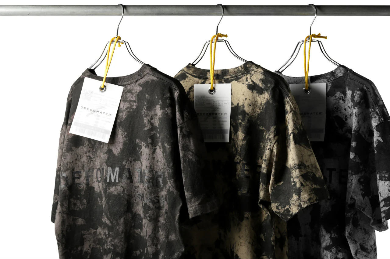 DEFORMATER.® "SPLASH" SIGNATURE T-SHIRT / MOTTLED DYING (MIX GREY) - Image 55