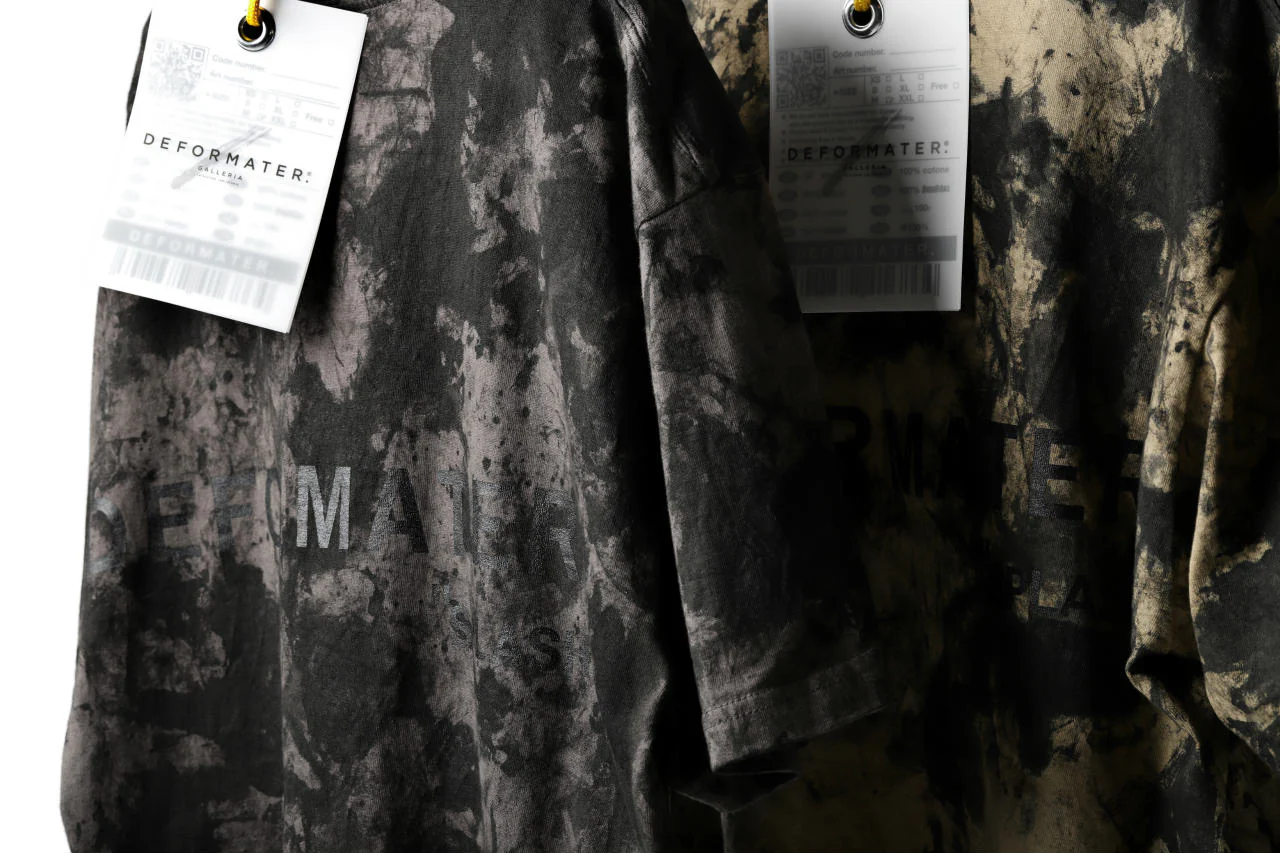DEFORMATER.® "SPLASH" SIGNATURE T-SHIRT / MOTTLED DYING (MIX GREY) - Image 57