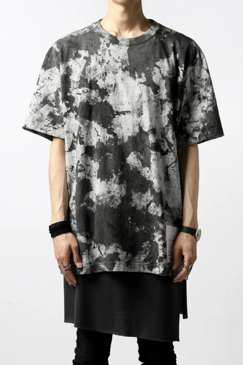 DEFORMATER.® "SPLASH" SIGNATURE T-SHIRT / MOTTLED DYING (MIX GREY) - Image 6