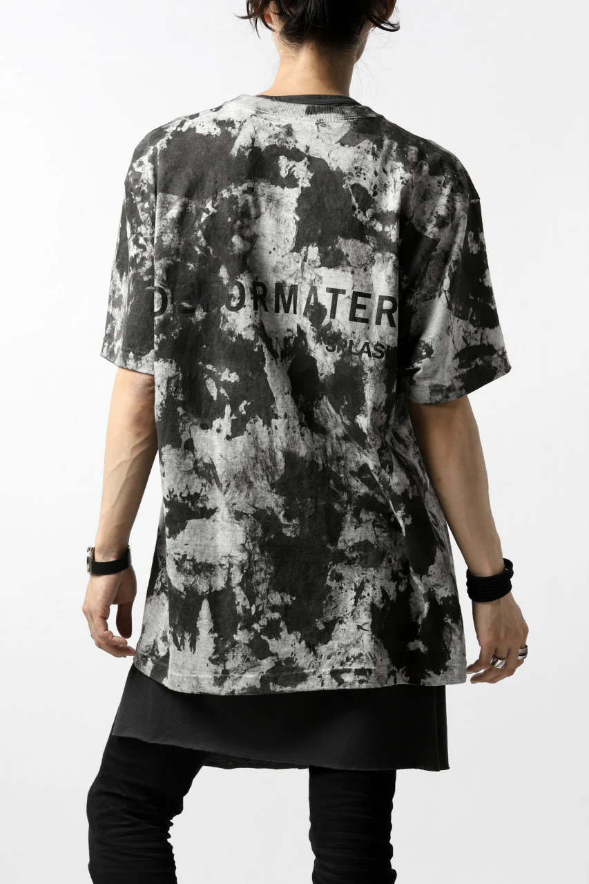 DEFORMATER.® "SPLASH" SIGNATURE T-SHIRT / MOTTLED DYING (MIX GREY) - Image 7