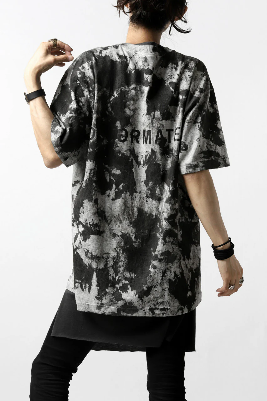 DEFORMATER.® "SPLASH" SIGNATURE T-SHIRT / MOTTLED DYING (MIX GREY) - Image 8