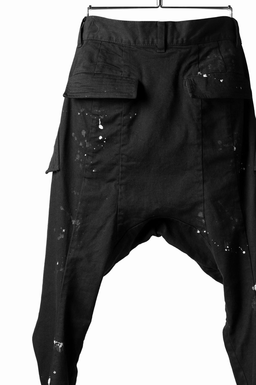 DEFORMATER.® "SPLASH" SLIM FIT JEANS WITH FLAP DETAIL / VERTICAL DENIM (BLACK OVER DYED) - Image 23
