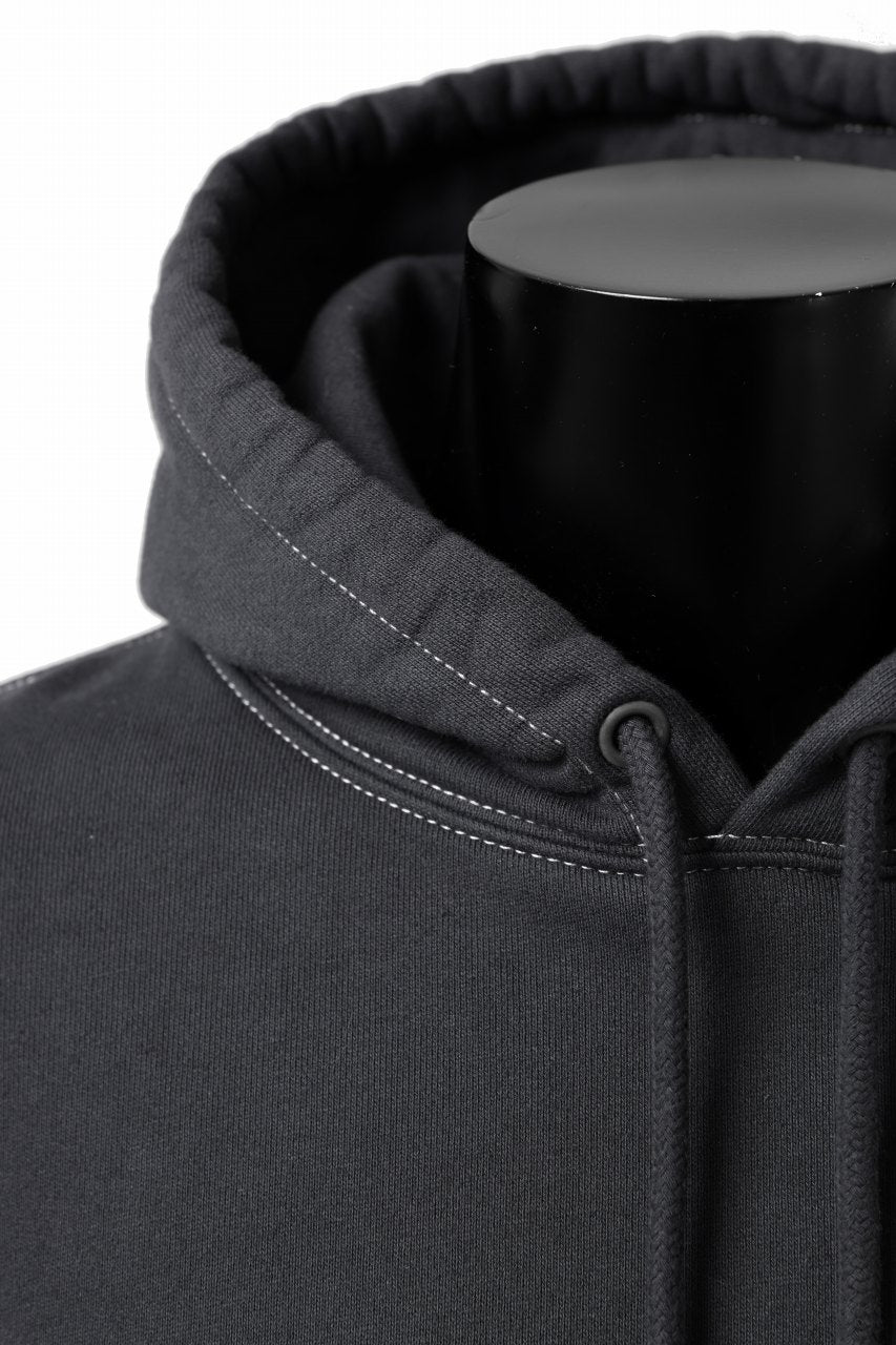 DEFORMATER.® THREE PROCESSING SWEAT HOODIE - DYED/BIO/FROST EFFECT (VINTAGE BLACK) - Image 24
