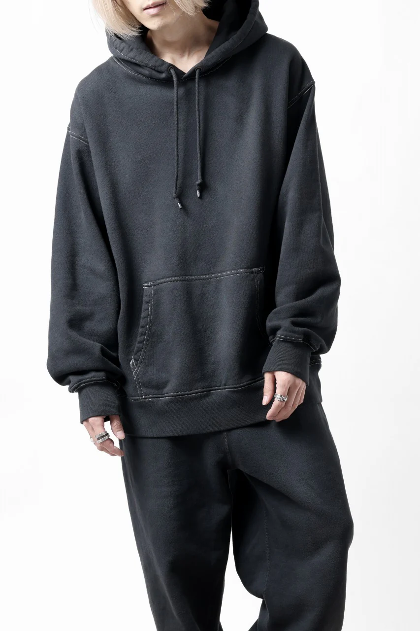 DEFORMATER.® THREE PROCESSING SWEAT HOODIE - DYED/BIO/FROST EFFECT (VINTAGE BLACK) - Image 33