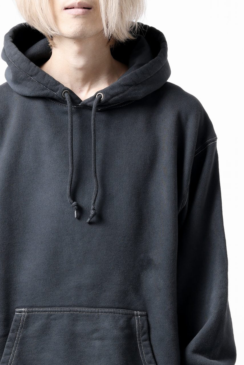 DEFORMATER.® THREE PROCESSING SWEAT HOODIE - DYED/BIO/FROST EFFECT (VINTAGE BLACK) - Image 38