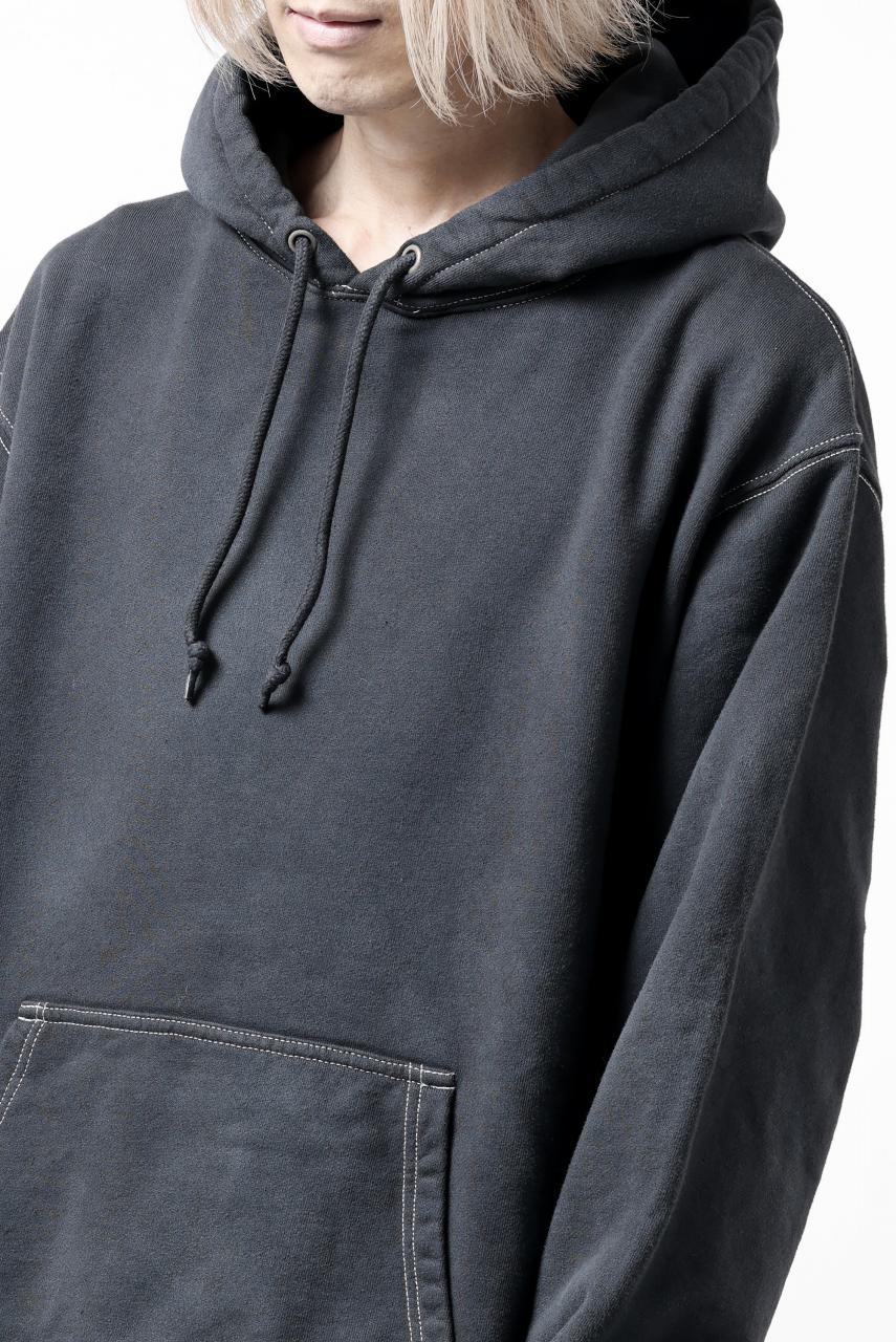 DEFORMATER.® THREE PROCESSING SWEAT HOODIE - DYED/BIO/FROST EFFECT (VINTAGE BLACK) - Image 40