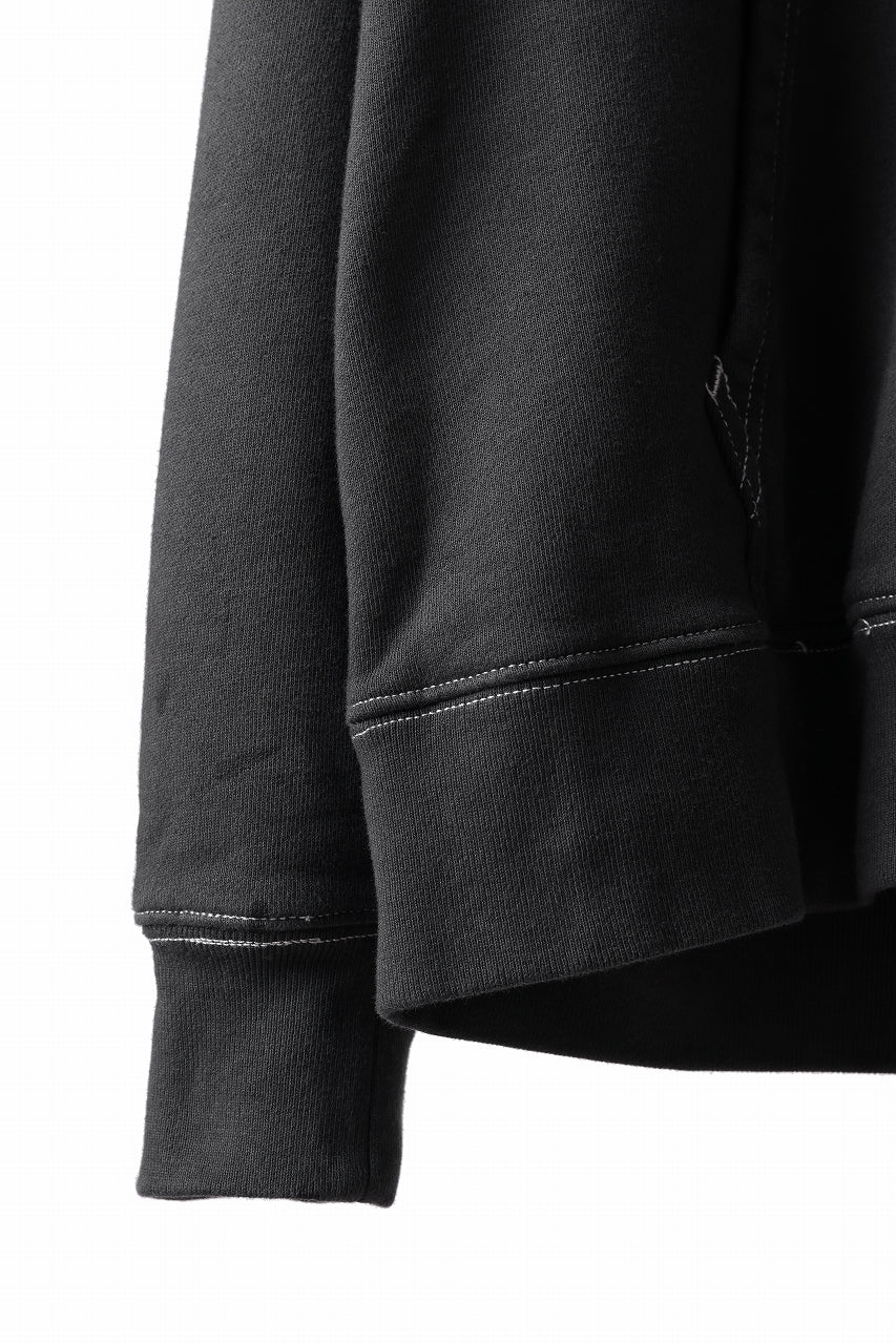DEFORMATER.® THREE PROCESSING SWEAT HOODIE - DYED/BIO/FROST EFFECT (VINTAGE BLACK) - Image 8