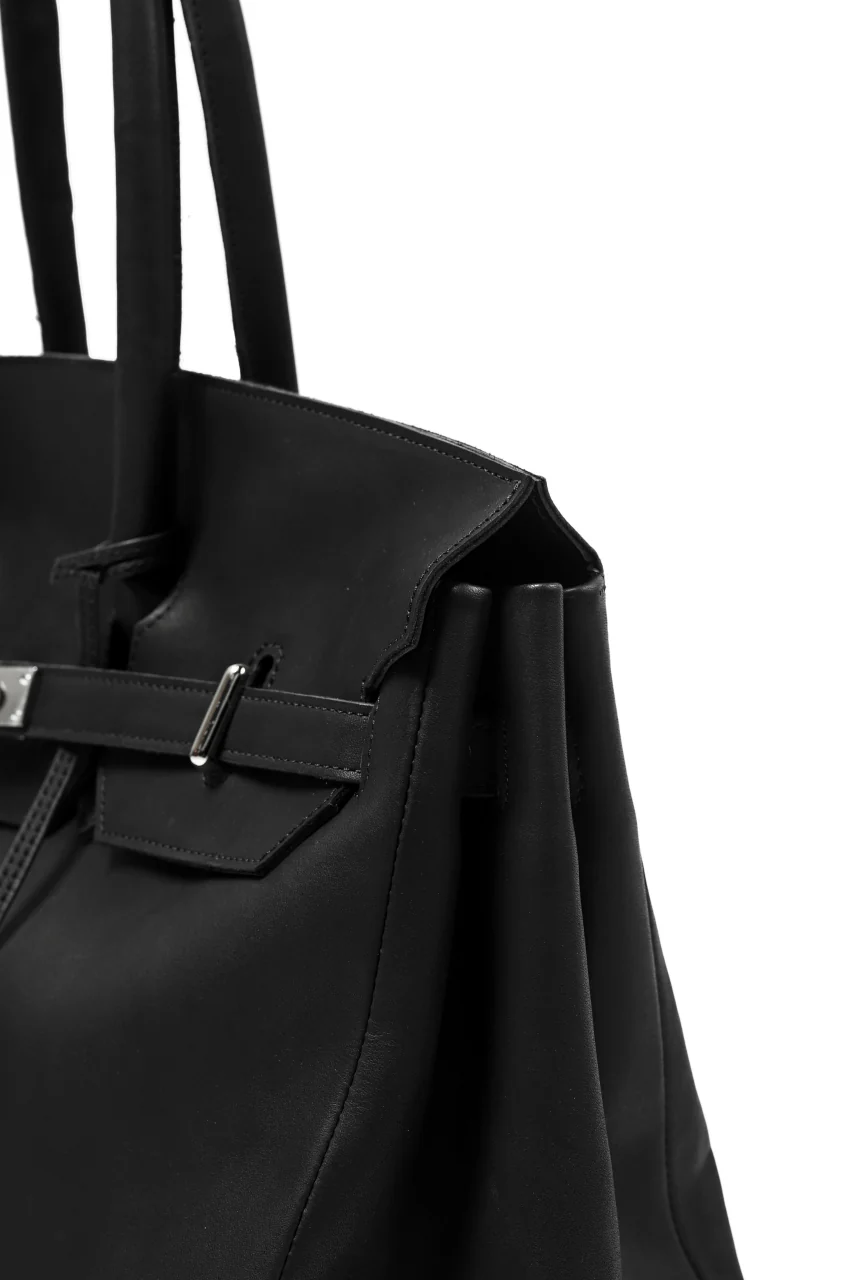 DEFORMATER.® TRAVEL BAG / SMOOTH COWHIDE (BLACK / SILVER PARTS) - Image 14
