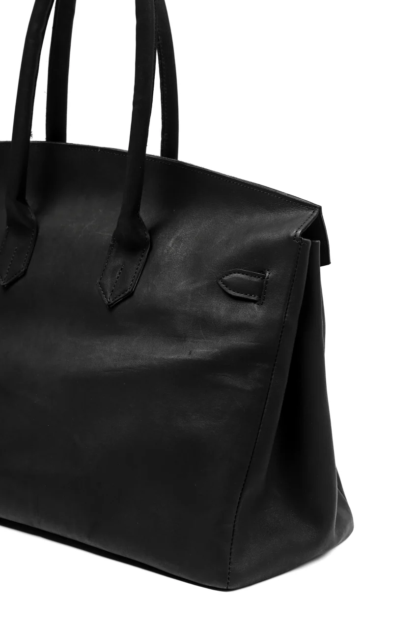 DEFORMATER.® TRAVEL BAG / SMOOTH COWHIDE (BLACK / SILVER PARTS) - Image 16