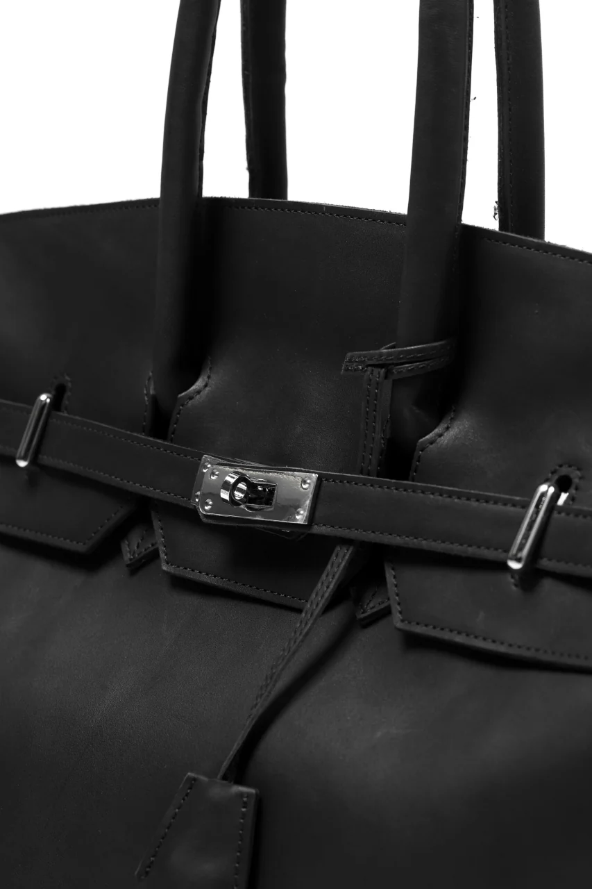 DEFORMATER.® TRAVEL BAG / SMOOTH COWHIDE (BLACK / SILVER PARTS) - Image 17