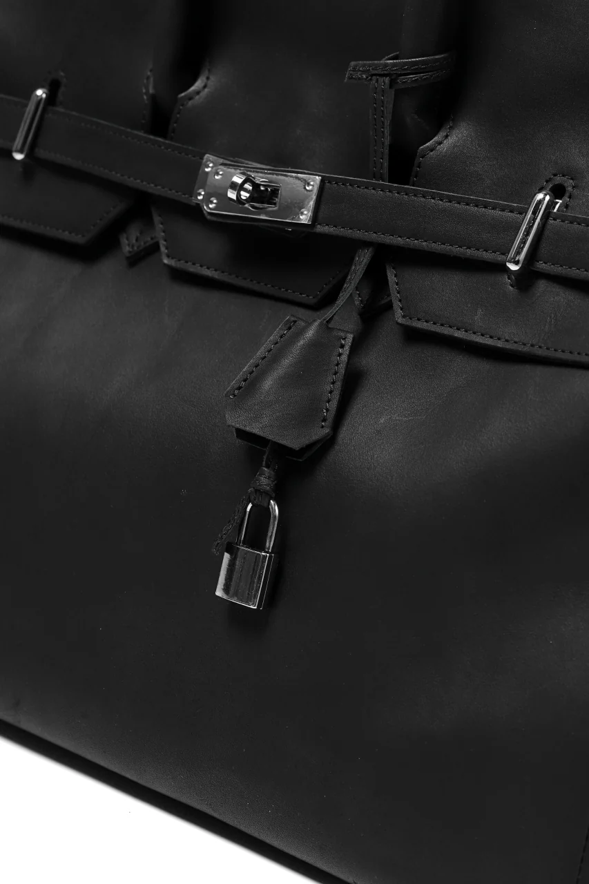 DEFORMATER.® TRAVEL BAG / SMOOTH COWHIDE (BLACK / SILVER PARTS) - Image 18