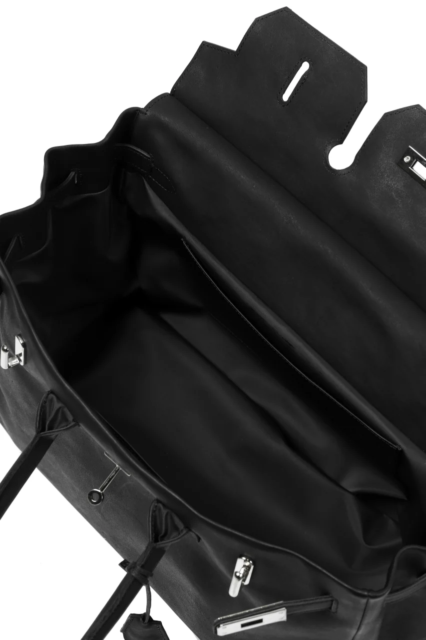 DEFORMATER.® TRAVEL BAG / SMOOTH COWHIDE (BLACK / SILVER PARTS) - Image 19