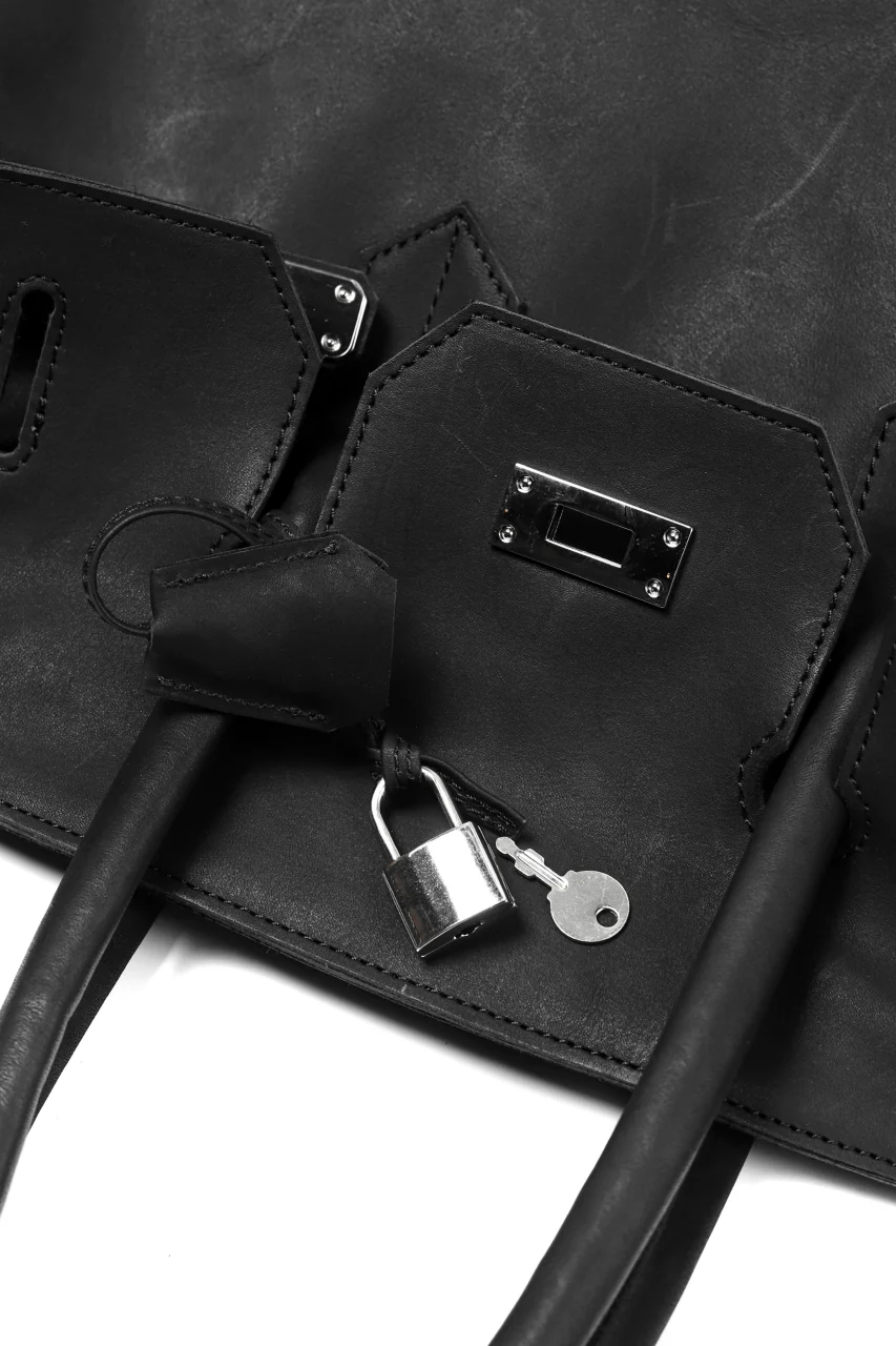 DEFORMATER.® TRAVEL BAG / SMOOTH COWHIDE (BLACK / SILVER PARTS) - Image 22