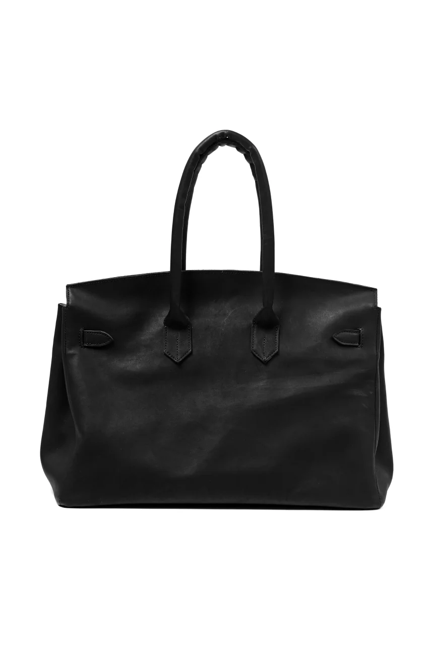 DEFORMATER.® TRAVEL BAG / SMOOTH COWHIDE (BLACK / SILVER PARTS) - Image 4
