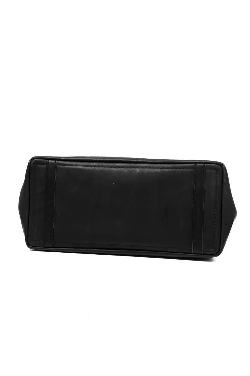 DEFORMATER.® TRAVEL BAG / SMOOTH COWHIDE (BLACK / SILVER PARTS) - Image 6