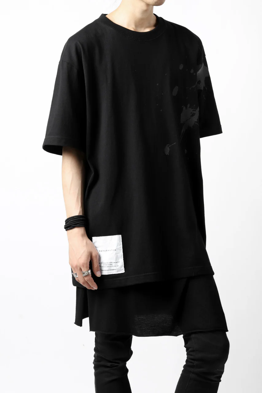 DEFORMATER.® VANISHED PRINT "SPLASH" T-SHIRT (BLACK) - Image 13