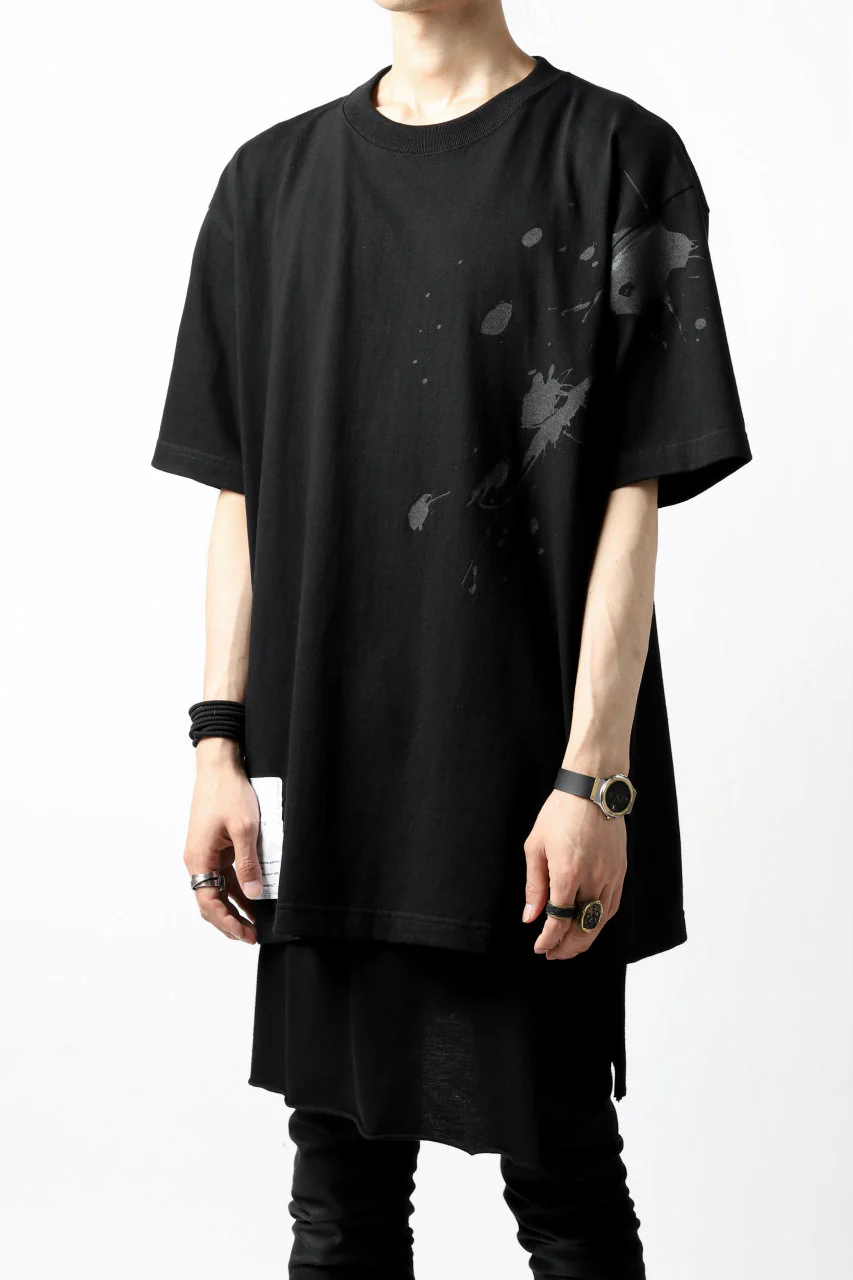 DEFORMATER.® VANISHED PRINT "SPLASH" T-SHIRT (BLACK) - Image 15