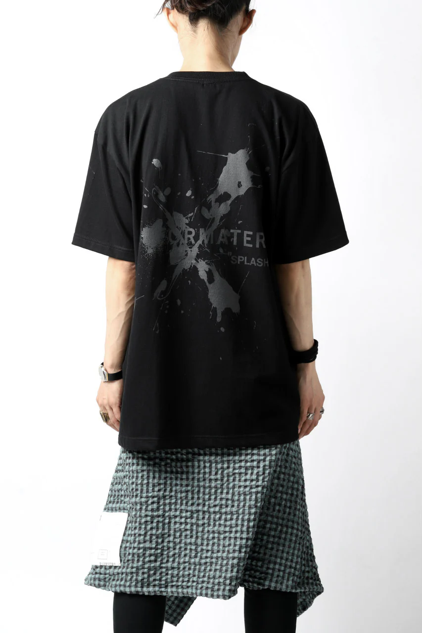 DEFORMATER.® VANISHED PRINT "SPLASH" T-SHIRT (BLACK) - Image 20