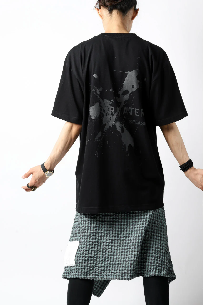 DEFORMATER.® VANISHED PRINT "SPLASH" T-SHIRT (BLACK) - Image 21