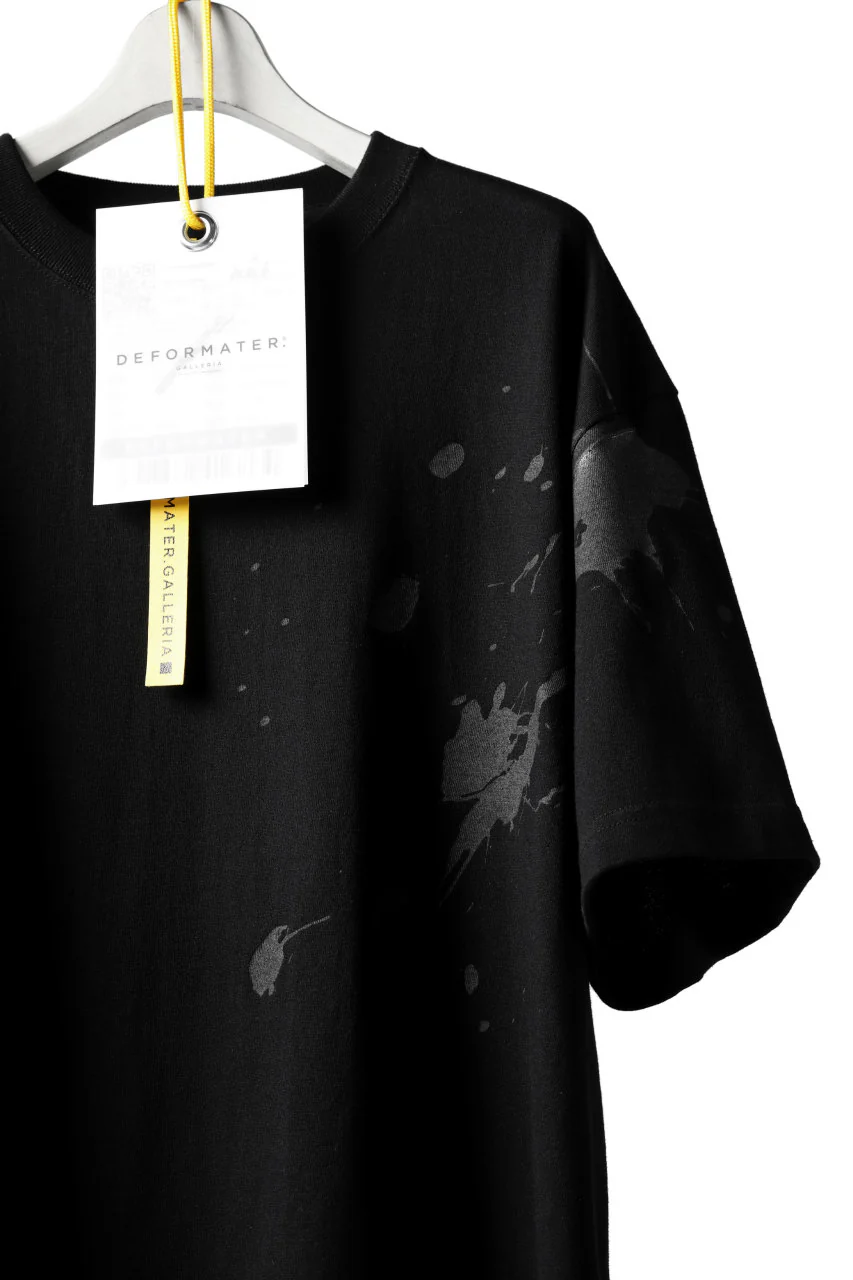 DEFORMATER.® VANISHED PRINT "SPLASH" T-SHIRT (BLACK) - Image 29