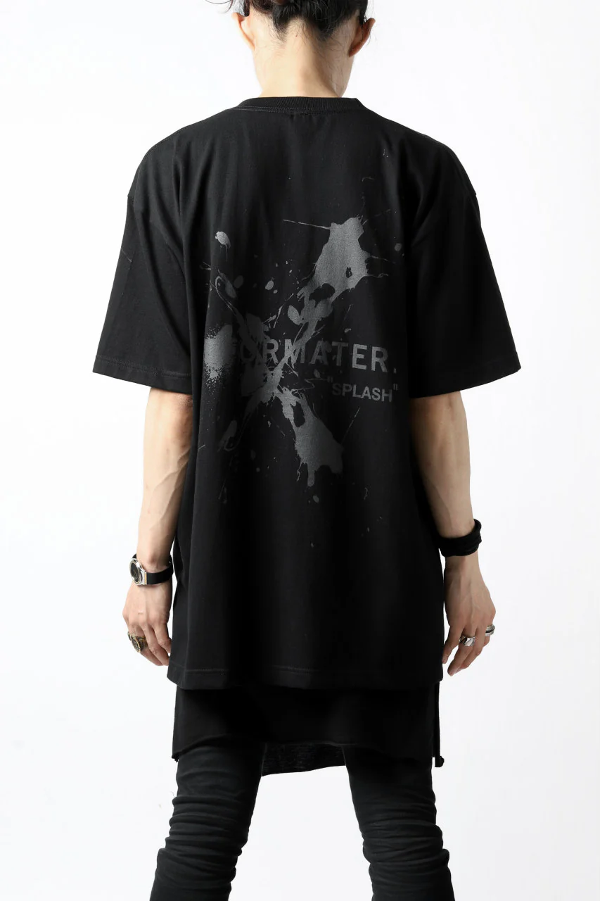 DEFORMATER.® VANISHED PRINT "SPLASH" T-SHIRT (BLACK) - Image 4