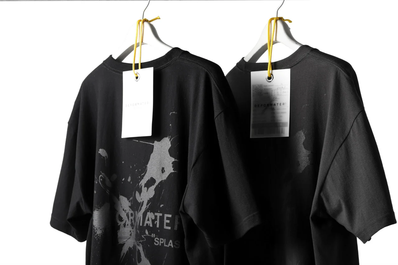 DEFORMATER.® VANISHED PRINT "SPLASH" T-SHIRT (BLACK) - Image 50