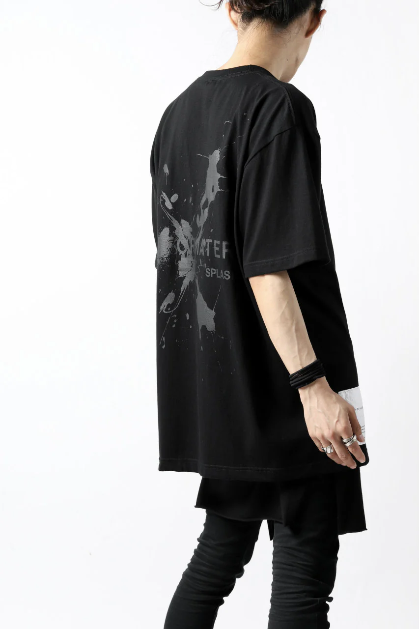 DEFORMATER.® VANISHED PRINT "SPLASH" T-SHIRT (BLACK) - Image 8