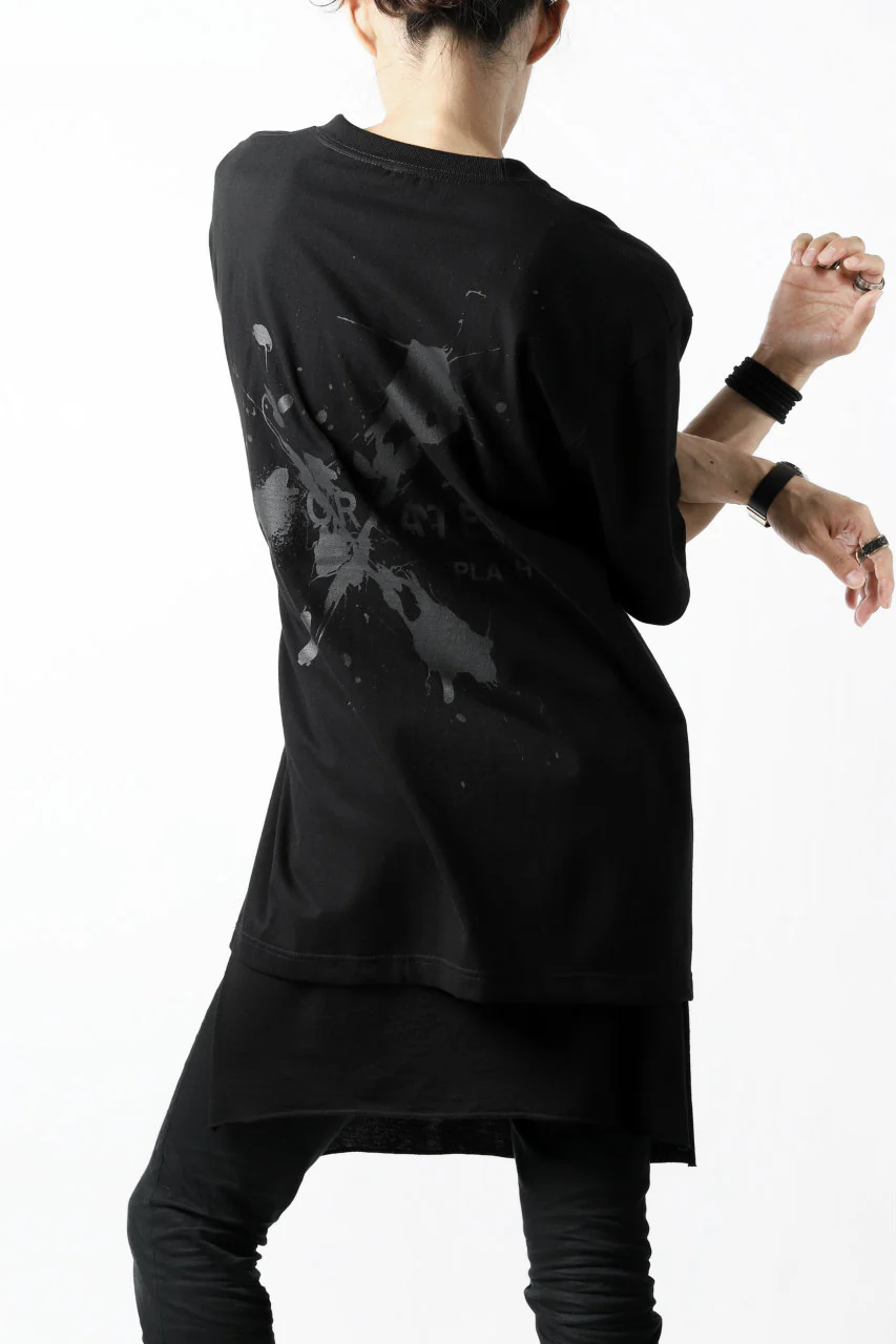 DEFORMATER.® VANISHED PRINT "SPLASH" T-SHIRT (BLACK) - Image 9