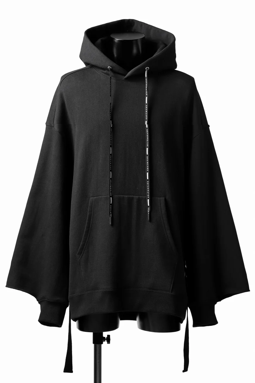 DEFORMATER.® CUTTING EDGE HOODIE / FLEECY HEAT COTTON (BLACK)