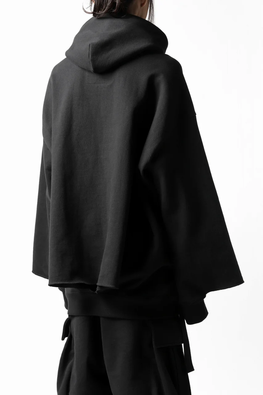 DEFORMATER.® CUTTING EDGE HOODIE / FLEECY HEAT COTTON (BLACK) - Image 11