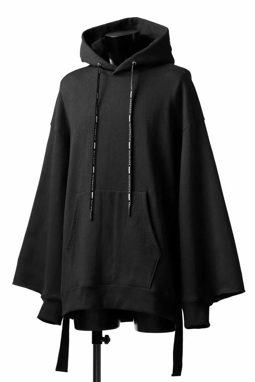 DEFORMATER.® CUTTING EDGE HOODIE / FLEECY HEAT COTTON (BLACK) - Image 12