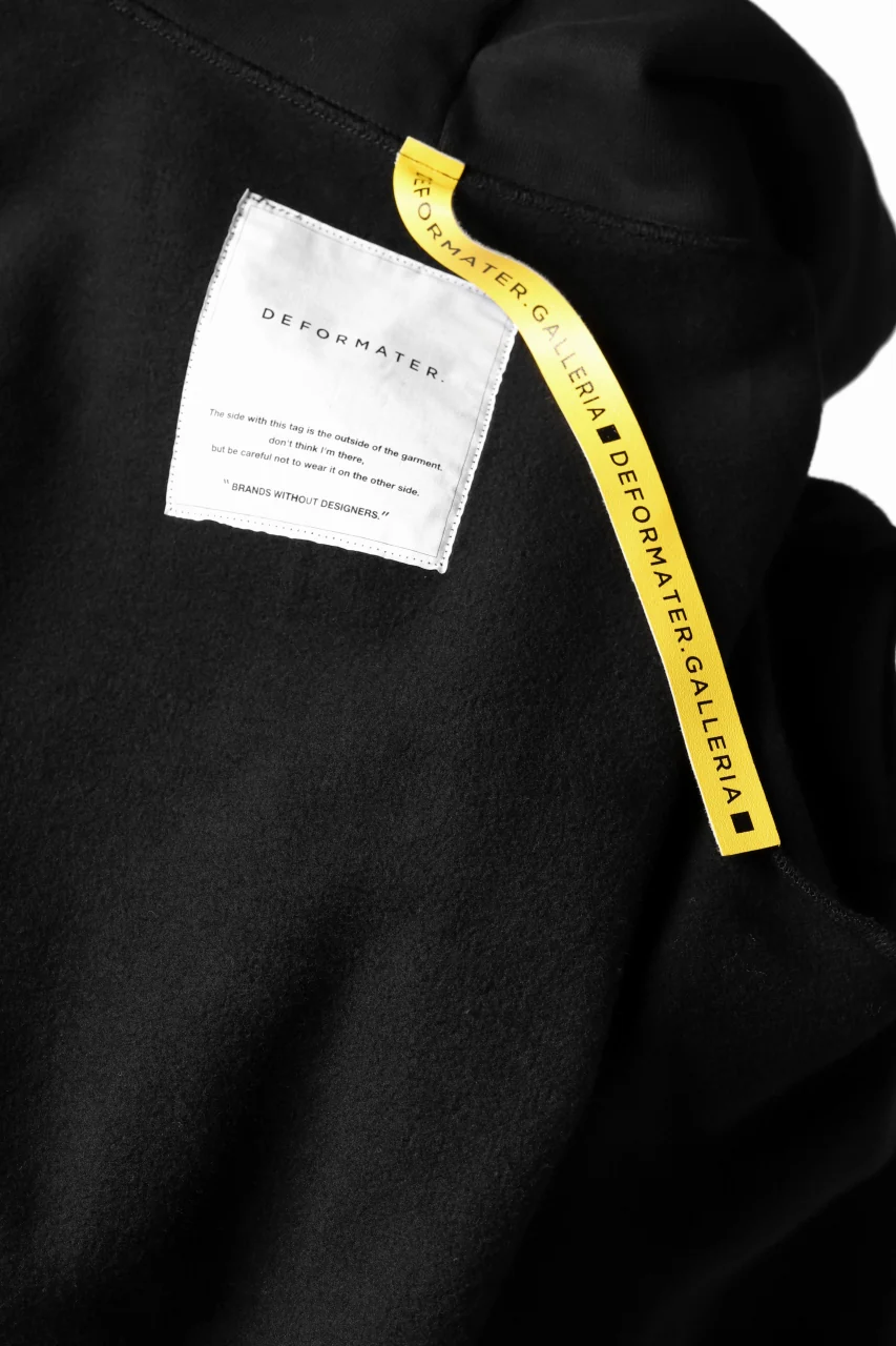 DEFORMATER.® CUTTING EDGE HOODIE / FLEECY HEAT COTTON (BLACK) - Image 32
