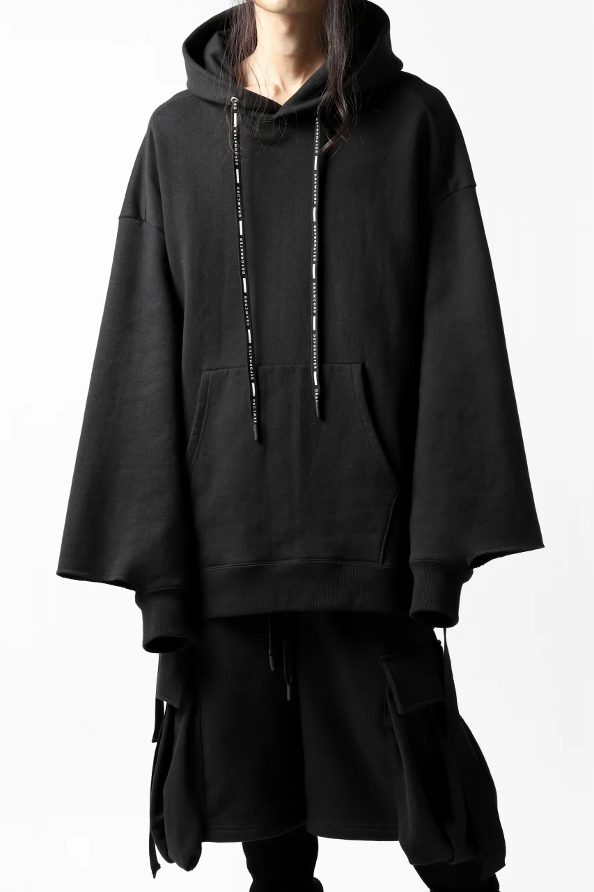 DEFORMATER.® CUTTING EDGE HOODIE / FLEECY HEAT COTTON (BLACK) - Image 34