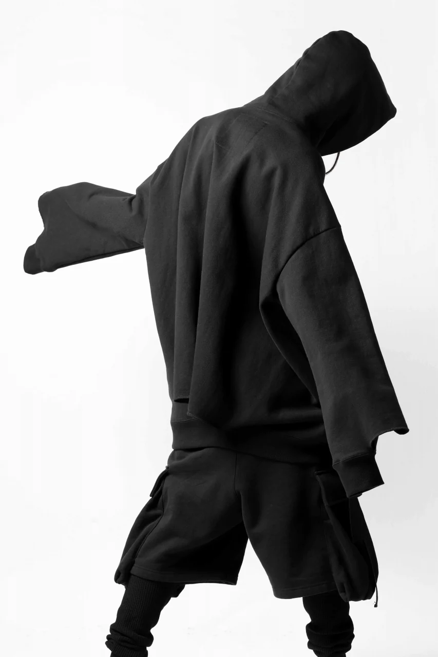 DEFORMATER.® CUTTING EDGE HOODIE / FLEECY HEAT COTTON (BLACK) - Image 41